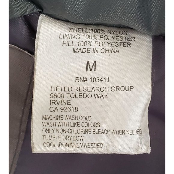 LRG Clothing Mens Grey Puffer Vest Size Small with Detachable Hood M - Picture 8 of 12